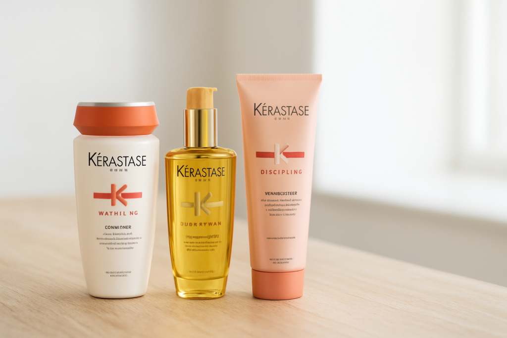 おすすめ - Kerastase hair care bottles
