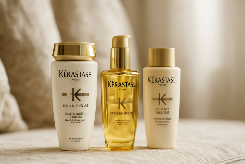 おすすめ - elegant bottles of Kerastase products